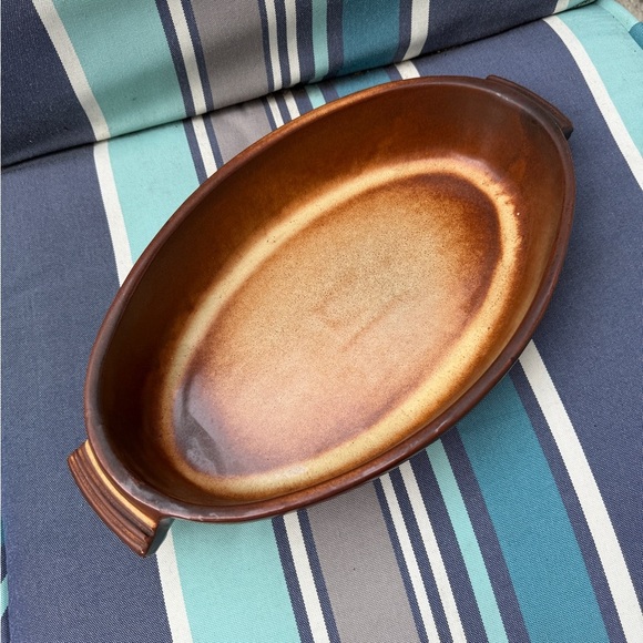 Ceramic partenopee oven casserole dish brown made in Italy - Picture 5 of 8